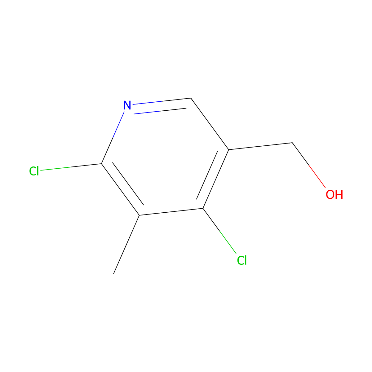 (4,6-Dichloro-5-methylpyridin-3-yl)methanol molecular structure, CAS 1632384-86-1
