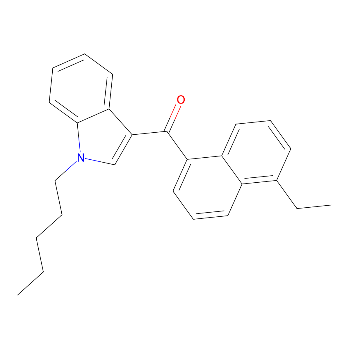 jwh 210 5-ethylnaphthyl isomer molecular structure, CAS 1632469-94-3