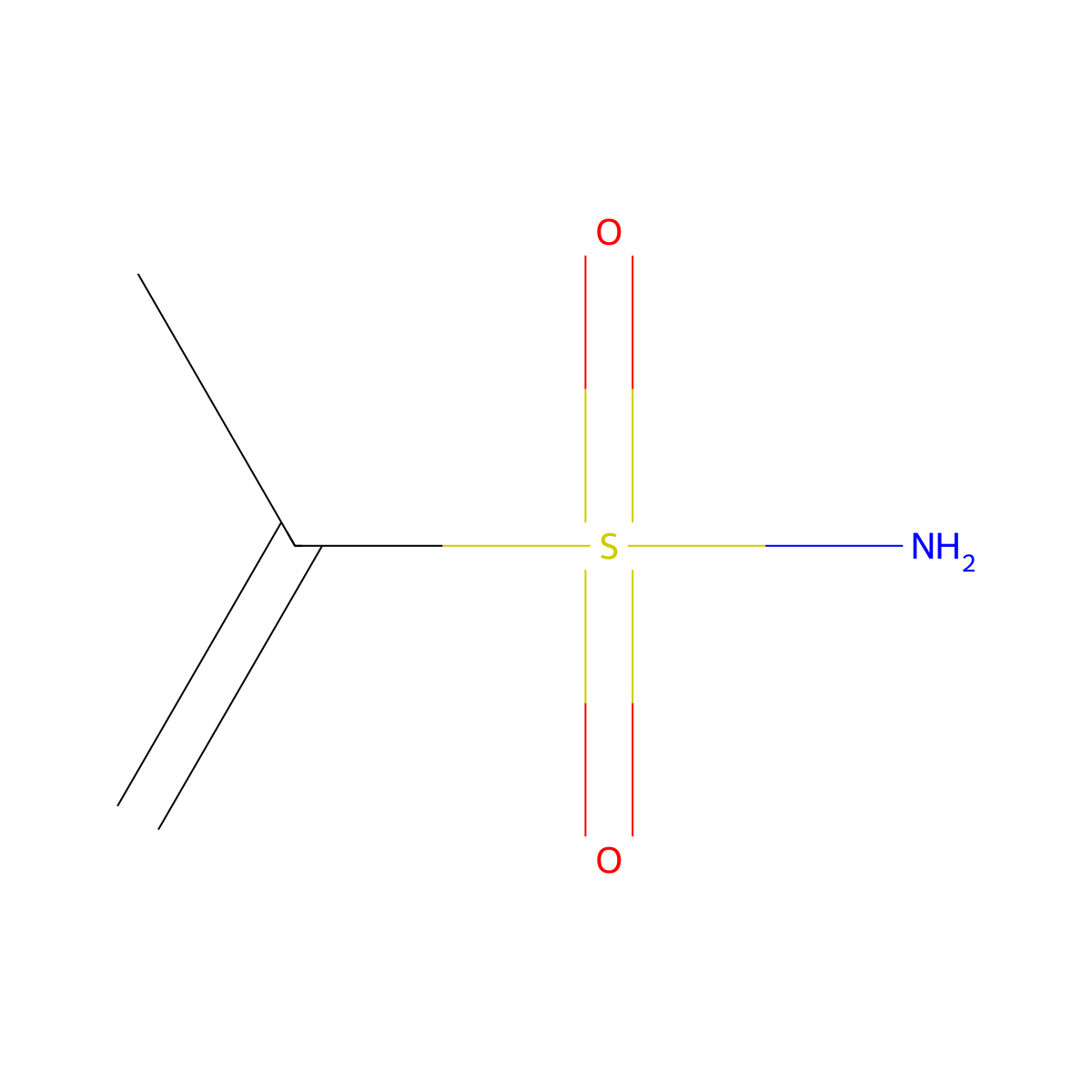 Prop-1-ene-2-sulfonamide molecular structure, CAS 16325-50-1
