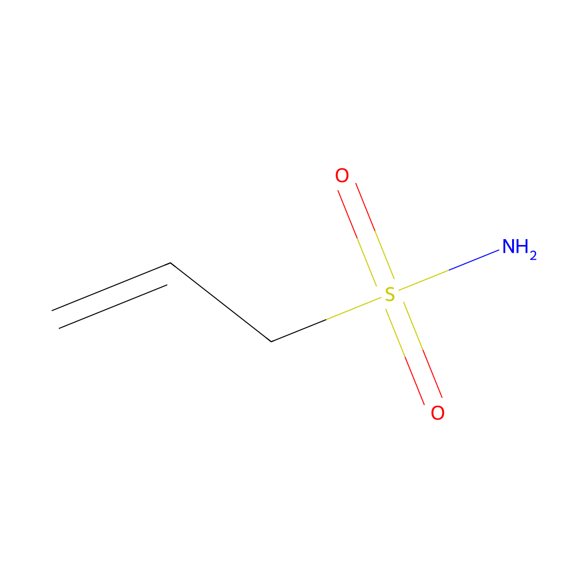 Prop-2-ene-1-sulfonamide molecular structure, CAS 16325-51-2