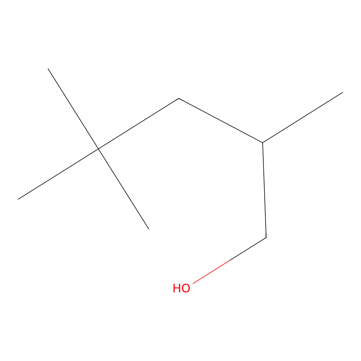 2,4,4-Trimethylpentan-1-ol molecular structure, CAS 16325-63-6