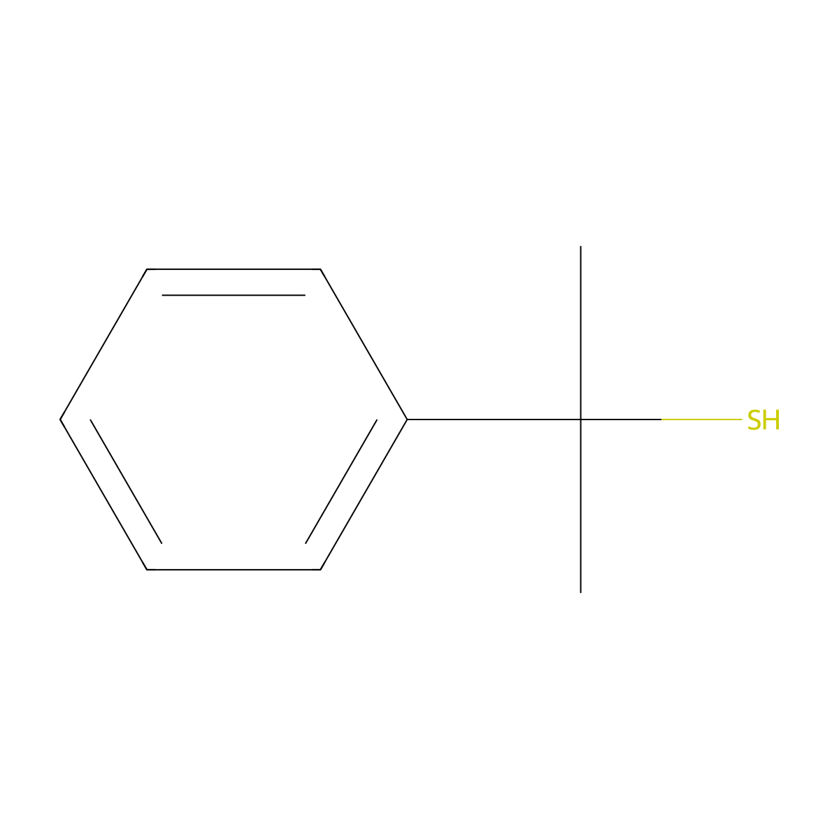 2-Phenylpropane-2-thiol molecular structure, CAS 16325-88-5