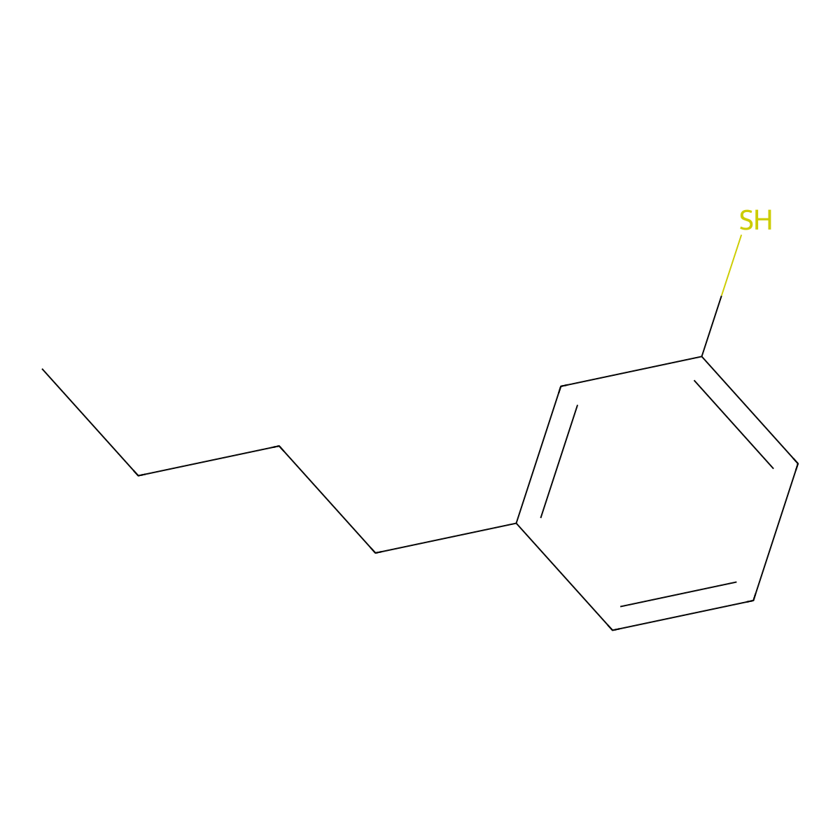 3-n-Butylbenzenethiol molecular structure, CAS 16325-89-6