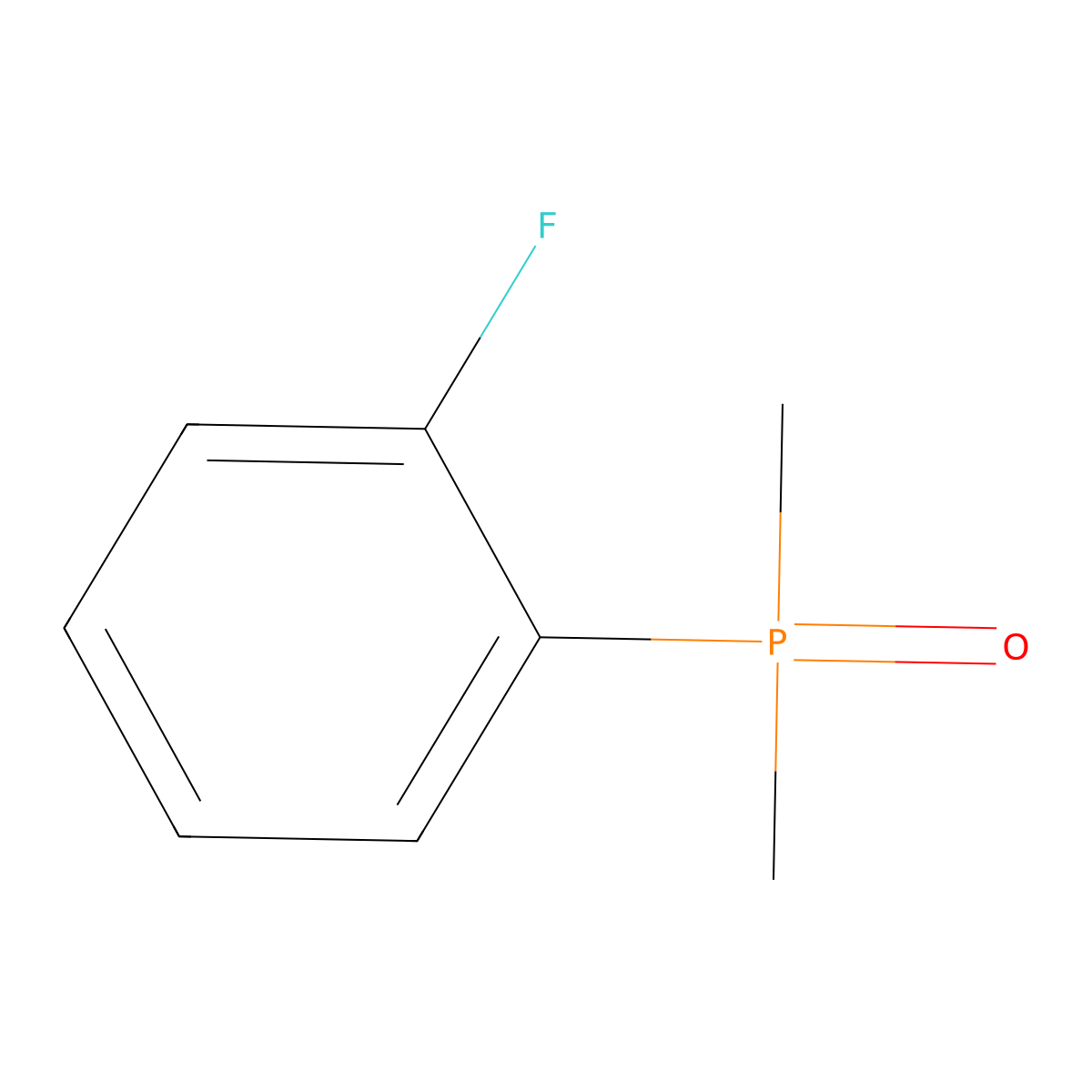 (2-Fluorophenyl)dimethylphosphine oxide molecular structure, CAS 1632540-70-5