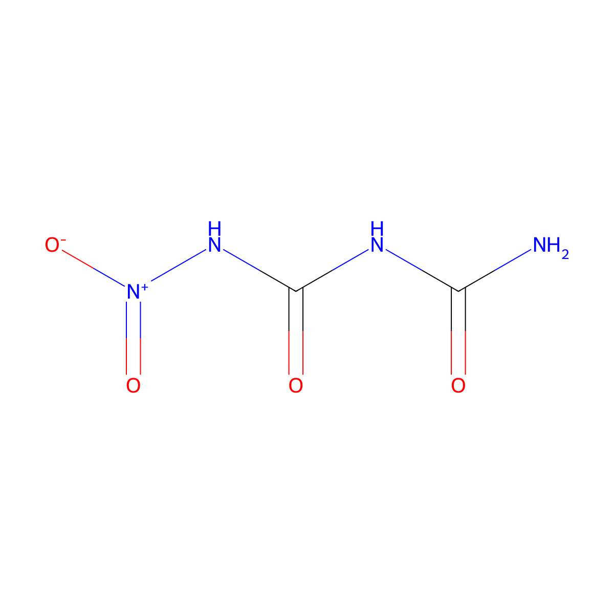 1-Nitrobiuret molecular structure, CAS 16326-62-8