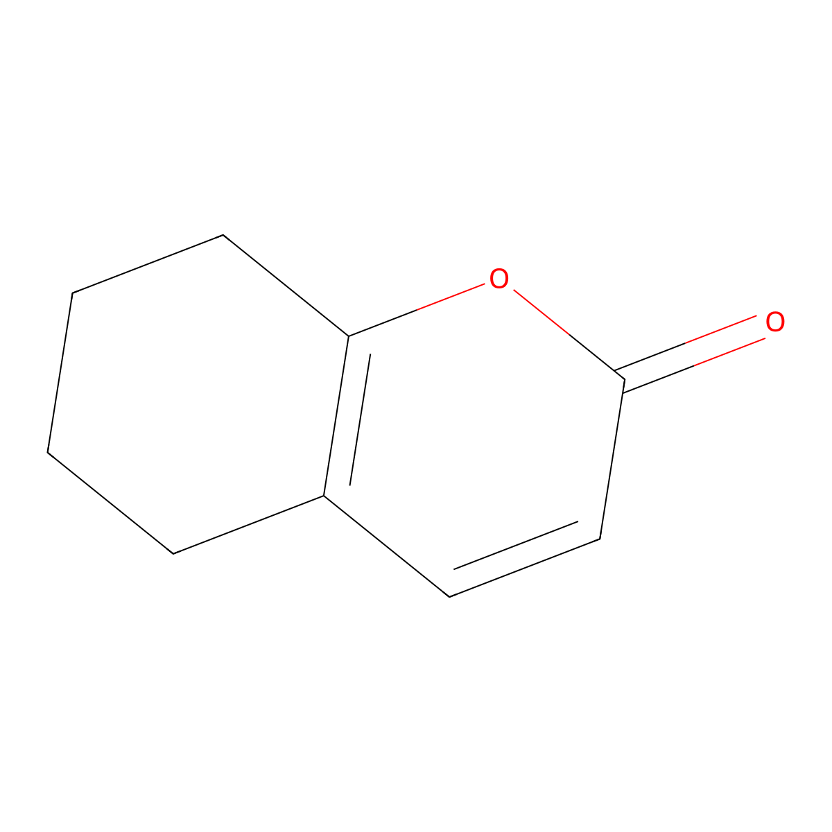 5,6,7,8-tetrahydro-2H-chromen-2-one molecular structure, CAS 16326-65-1