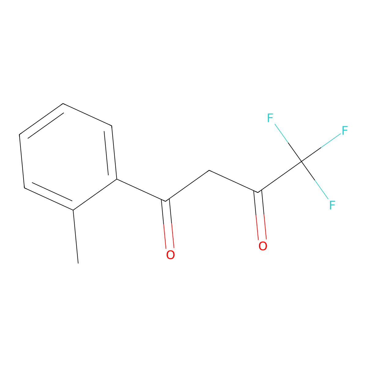 4,4,4-Trifluoro-1-(o-tolyl)butane-1,3-dione molecular structure, CAS 163266-02-2