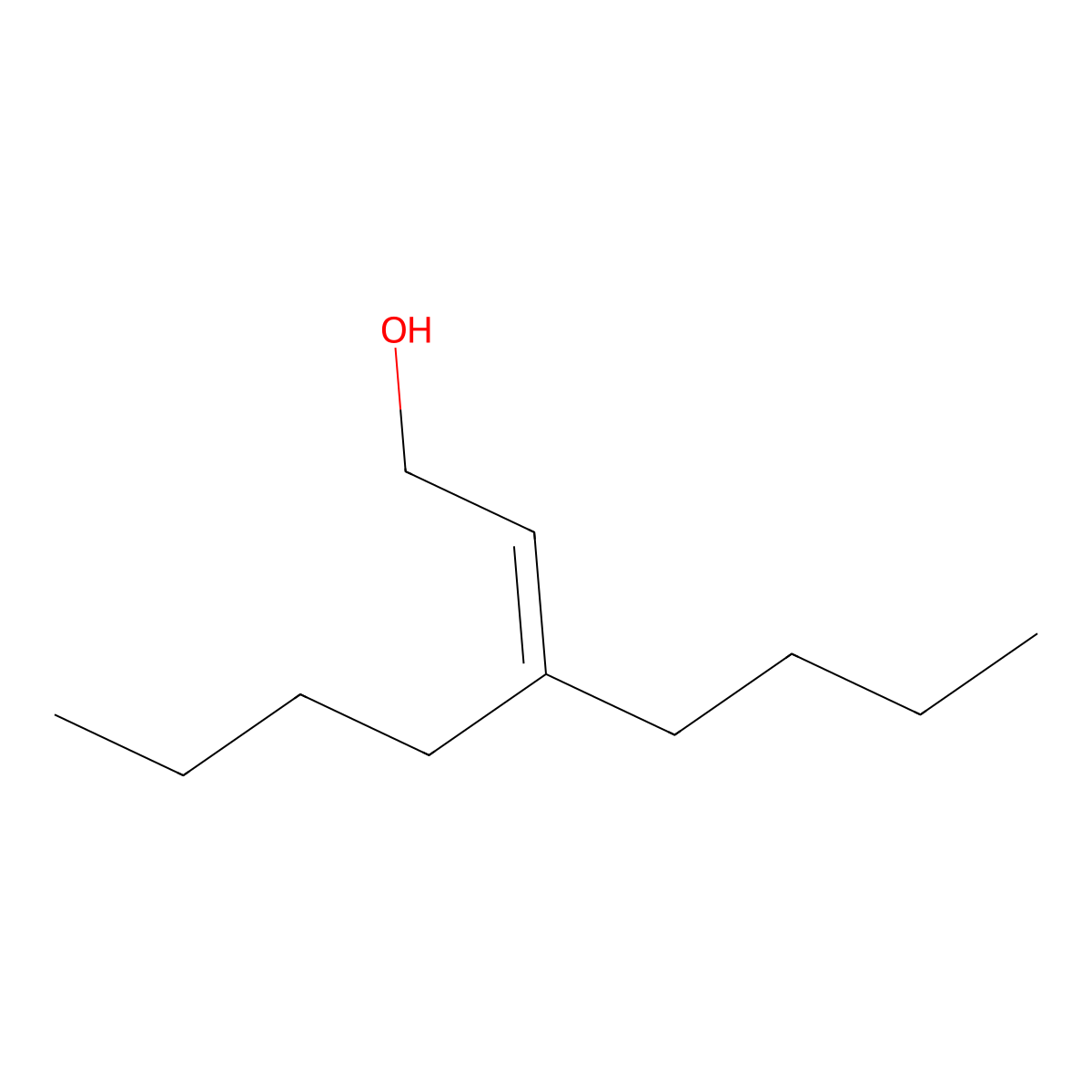 3-Butylhept-2-en-1-ol molecular structure, CAS 163267-92-3