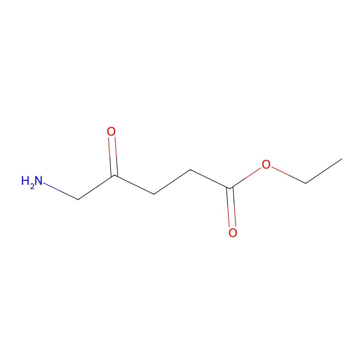 Ethyl 5-amino-4-oxopentanoate molecular structure, CAS 163271-25-8