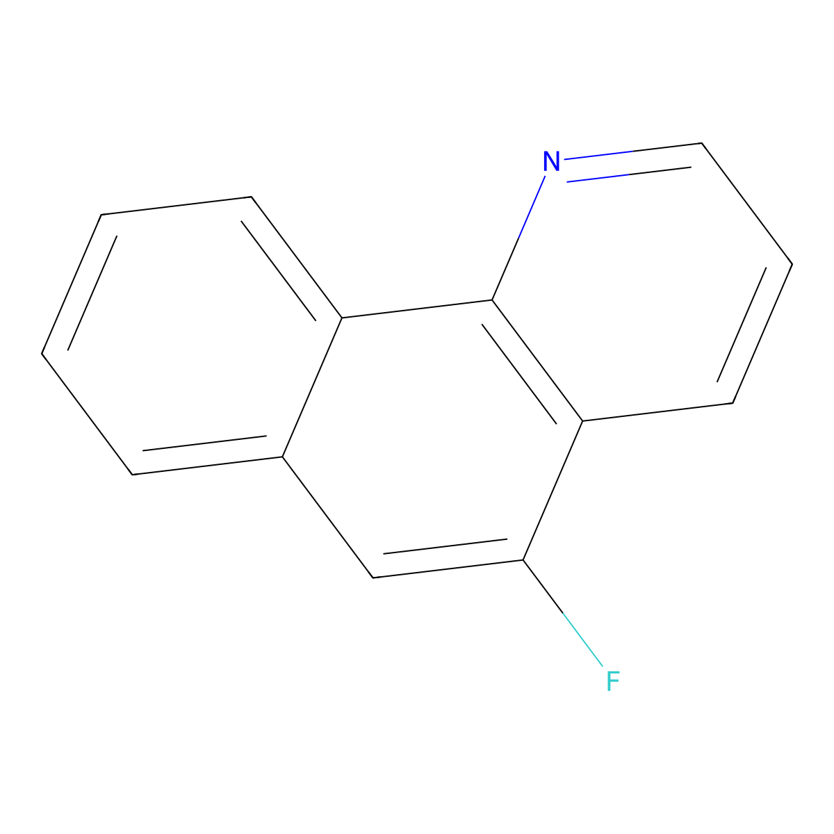 5-Fluorobenzo(h)quinoline molecular structure, CAS 163275-58-9