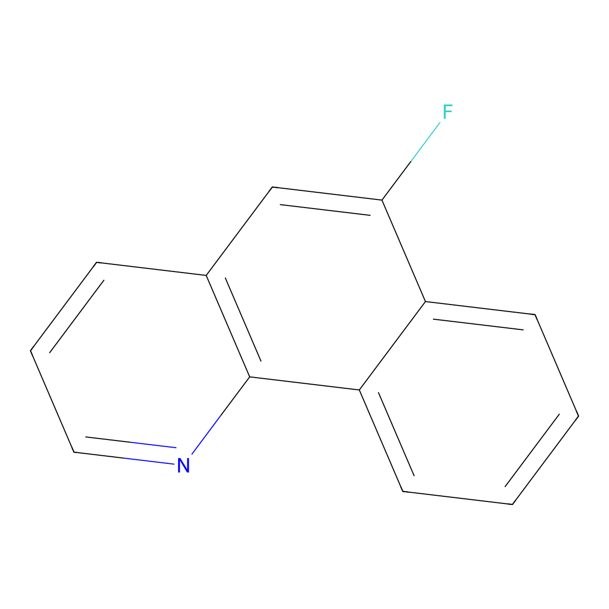 6-Fluorobenzo[h]quinoline molecular structure, CAS 163275-59-0