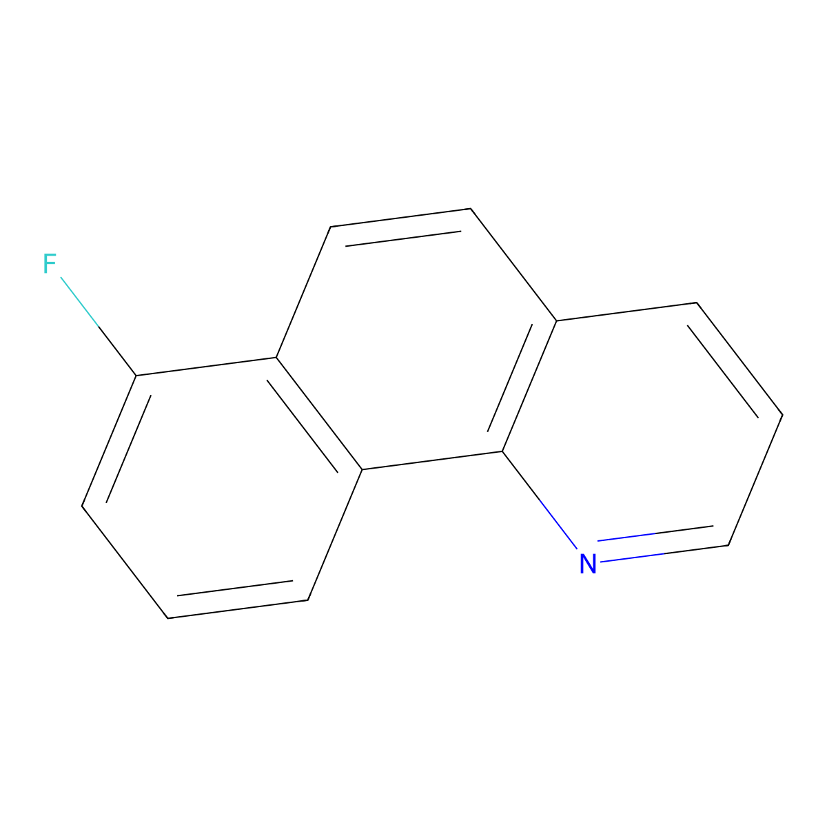 7-Fluorobenzo[h]quinoline molecular structure, CAS 163275-60-3
