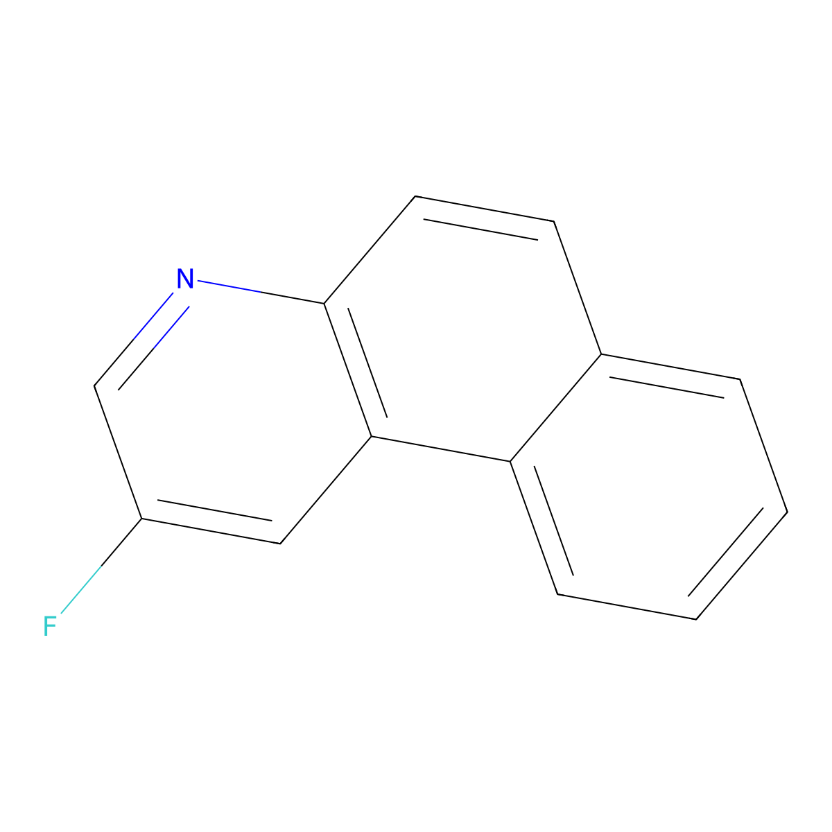 2-Fluorobenzo[f]quinoline molecular structure, CAS 163275-65-8