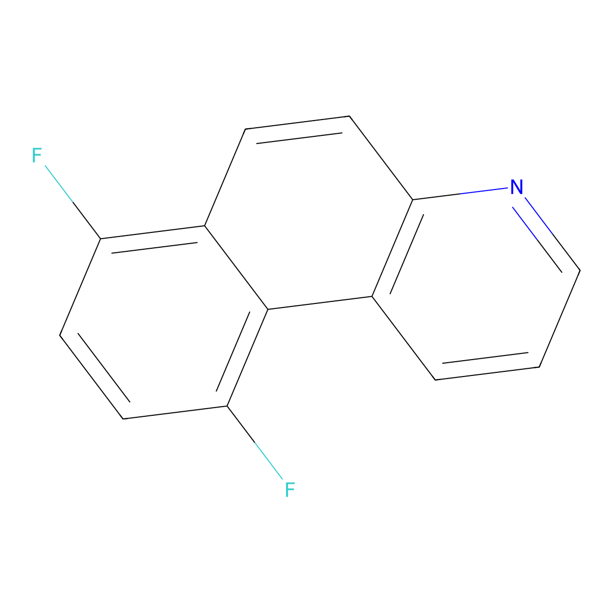 7,10-Difluorobenzo(f)quinoline molecular structure, CAS 163275-68-1