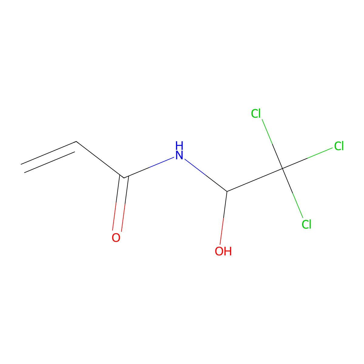 n-(2,2,2-Trichloro-1-hydroxyethyl)prop-2-enamide molecular structure, CAS 16328-30-6