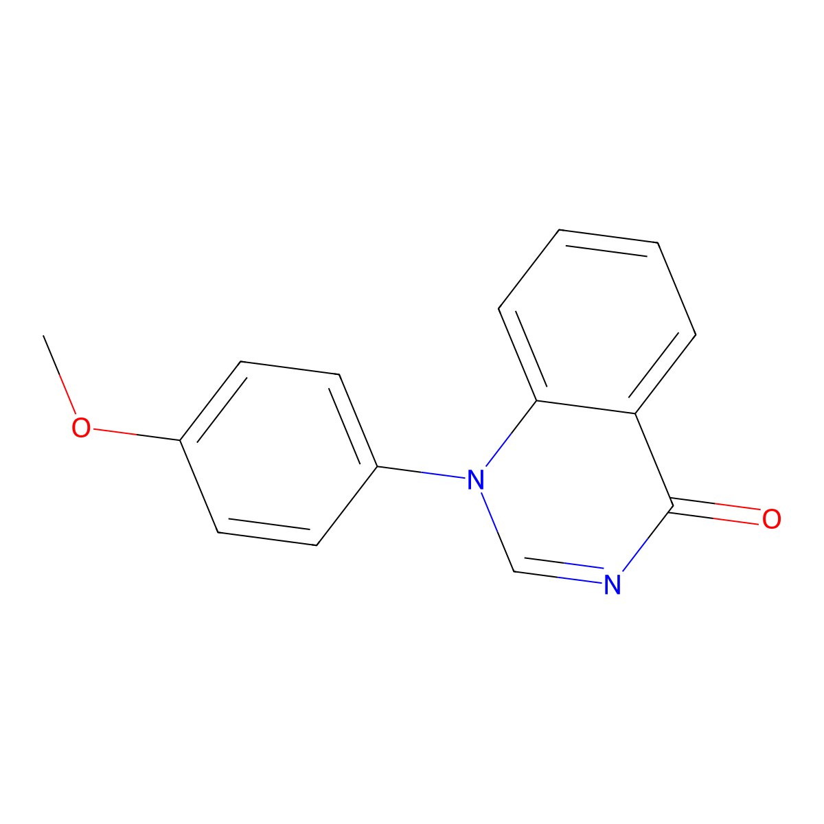 1-(4-Methoxyphenyl)-4(1H)-quinazolinone molecular structure, CAS 16328-59-9