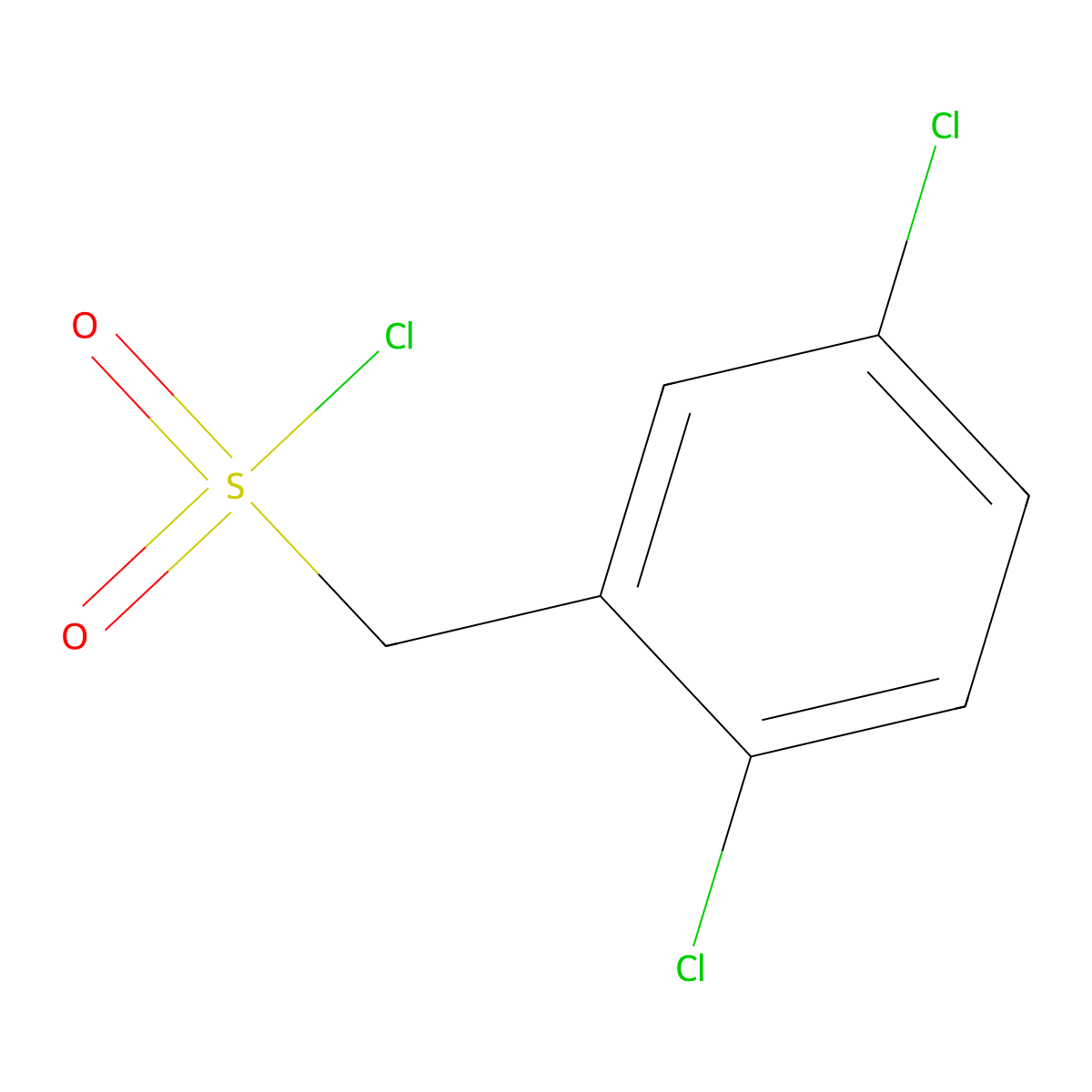 (2,5-Dichlorophenyl)methanesulfonyl chloride molecular structure, CAS 163295-71-4