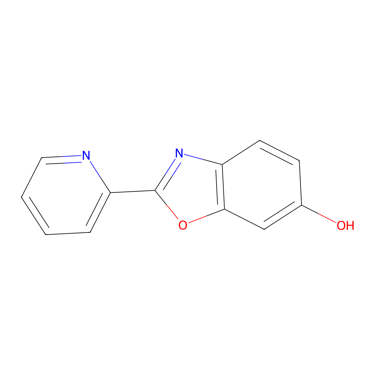 2-(Pyridin-2-yl)-1,3-benzoxazol-6-ol molecular structure, CAS 163298-98-4