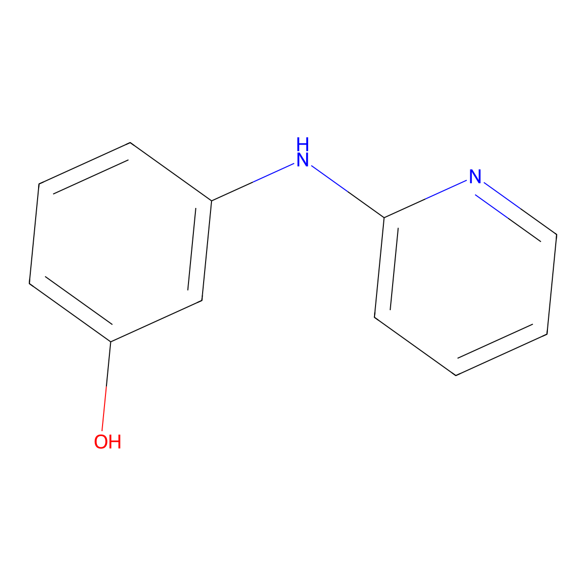 3-(Pyridin-2-ylamino)phenol molecular structure, CAS 163299-14-7