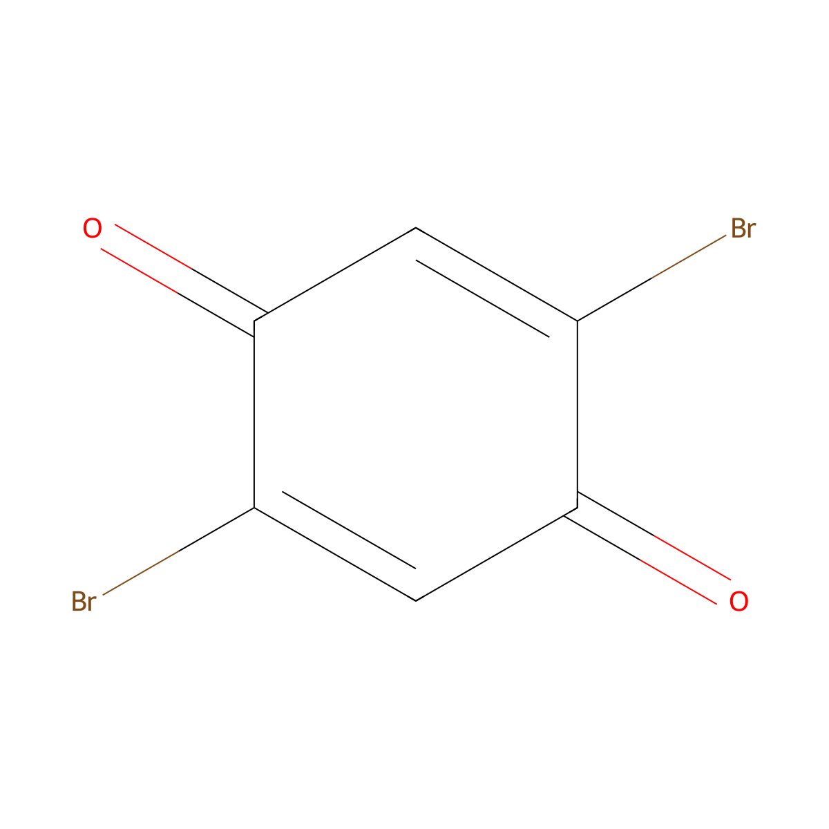 2,5-Dibromo-1,4-benzoquinone molecular structure, CAS 1633-14-3