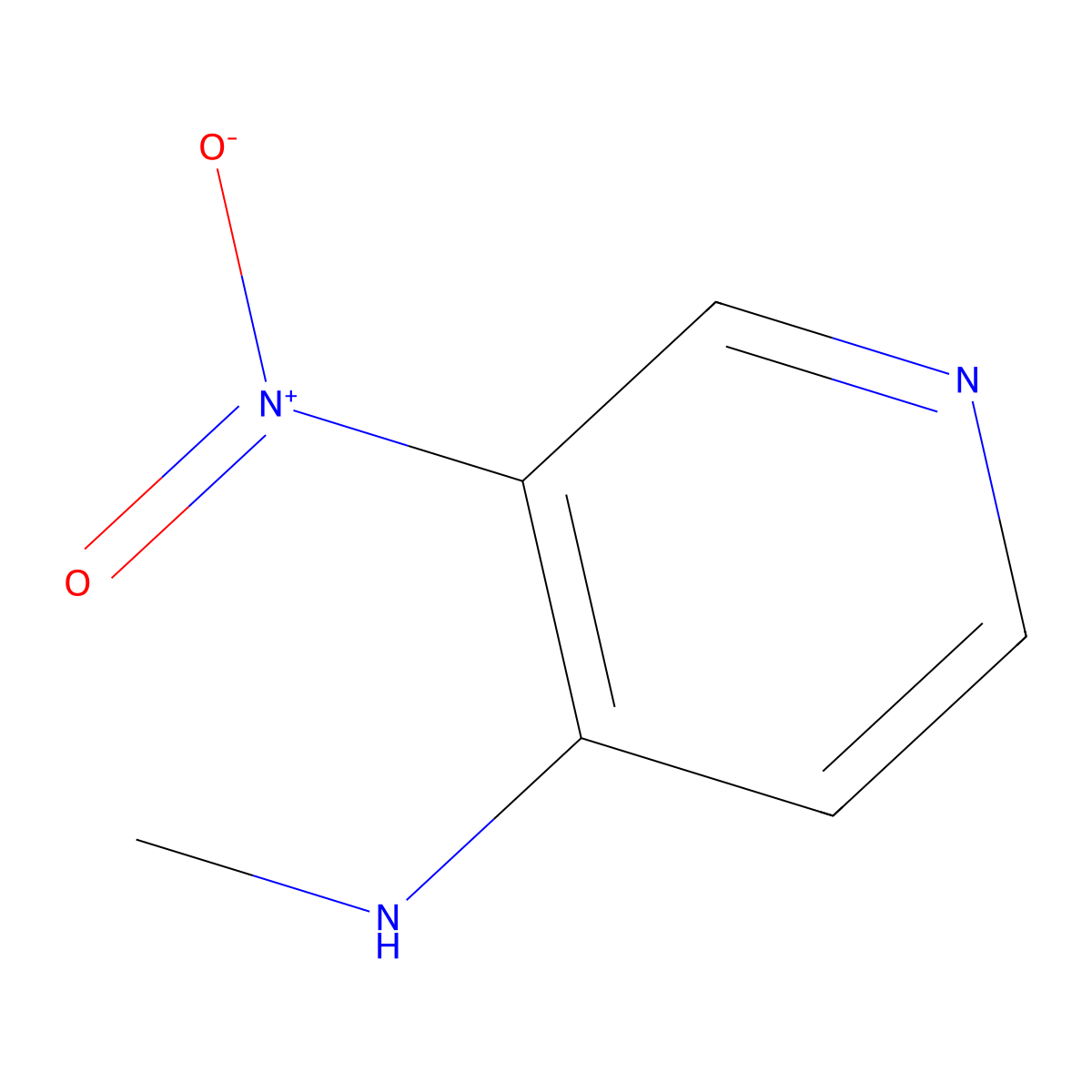 n-Methyl-3-nitropyridin-4-amine molecular structure, CAS 1633-41-6
