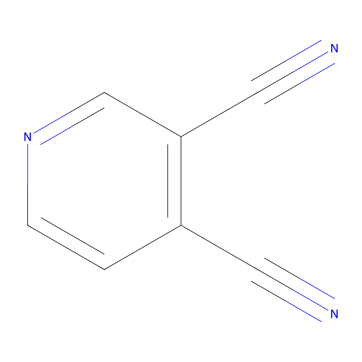 Pyridine-3,4-dicarbonitrile molecular structure, CAS 1633-44-9