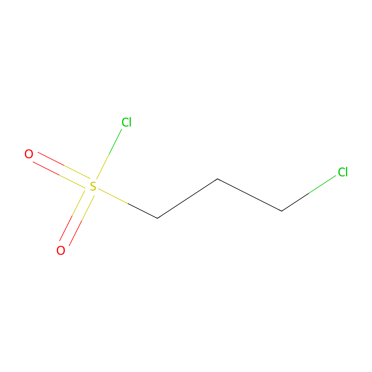 3-Chloropropanesulphonyl chloride molecular structure, CAS 1633-82-5