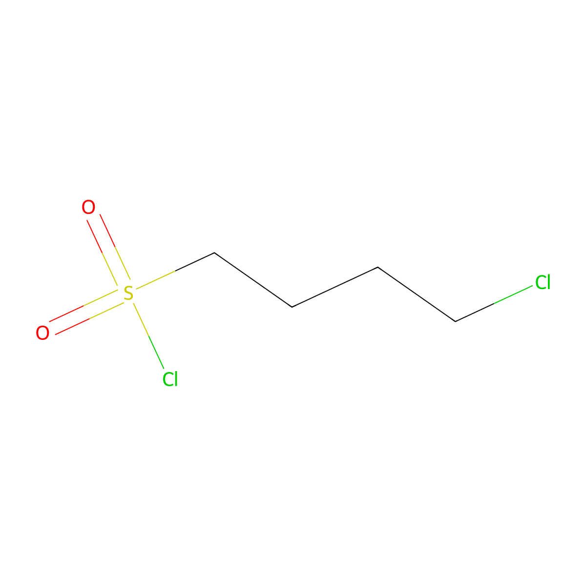 4-Chlorobutane-1-sulphonyl chloride molecular structure, CAS 1633-84-7