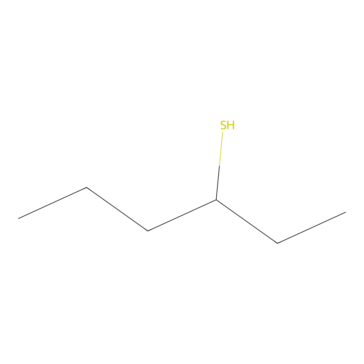 3-Hexanethiol molecular structure, CAS 1633-90-5