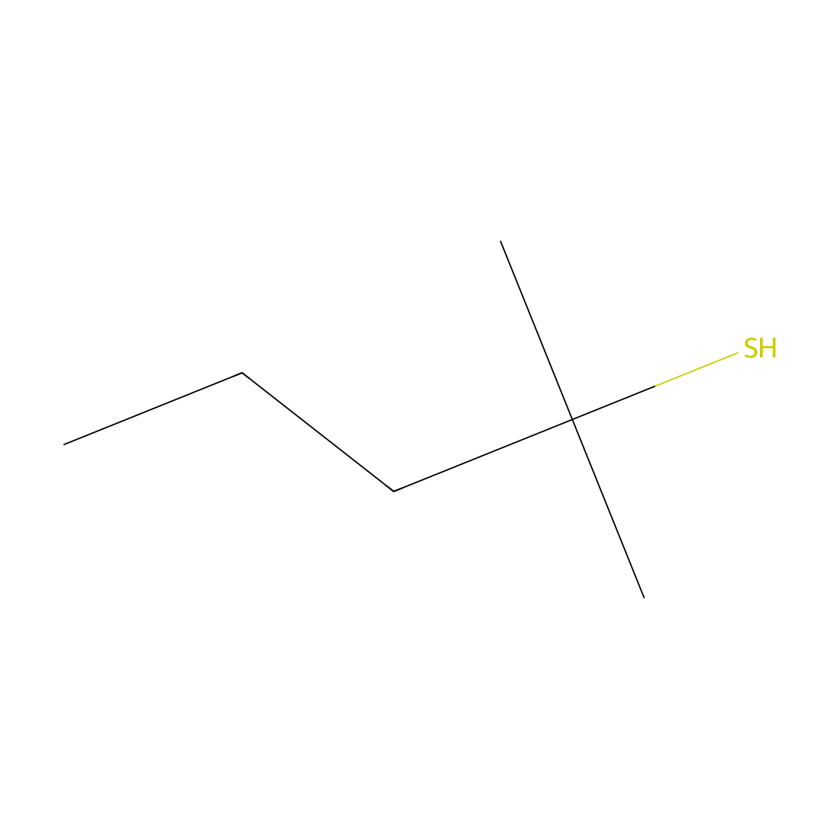 2-Methyl-2-pentanethiol molecular structure, CAS 1633-97-2