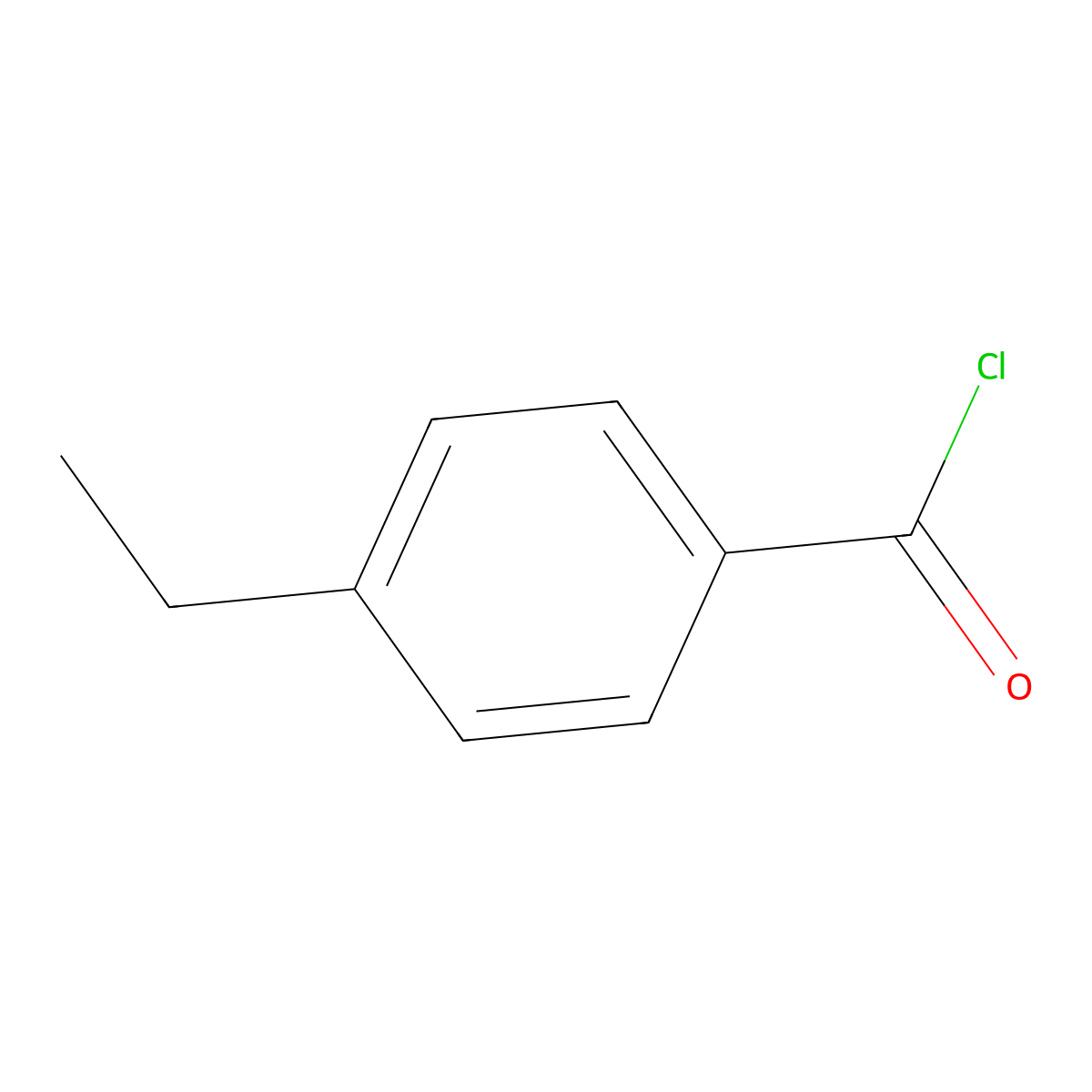 4-Ethylbenzoyl chloride molecular structure, CAS 16331-45-6