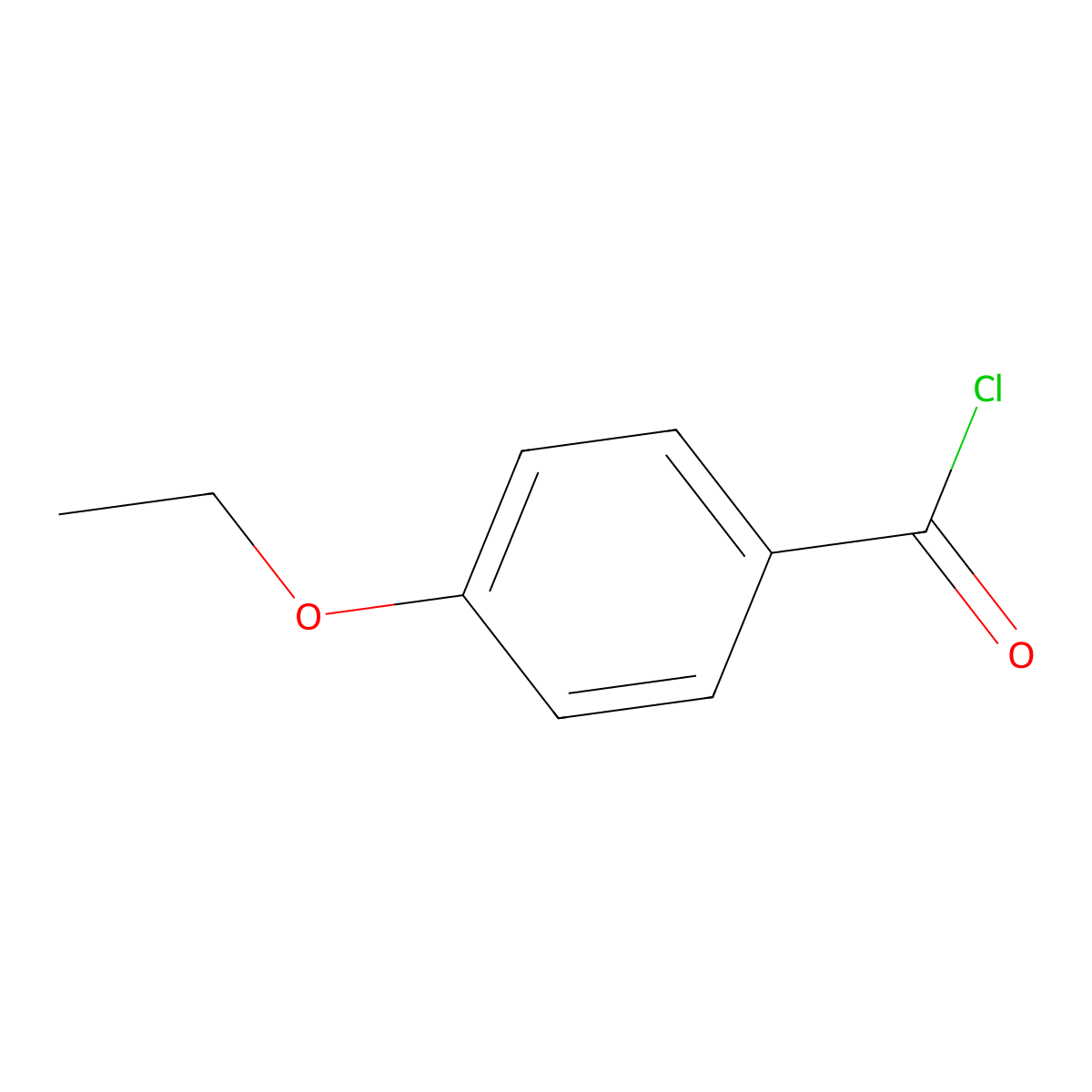 4-Ethoxybenzoyl Chloride molecular structure, CAS 16331-46-7