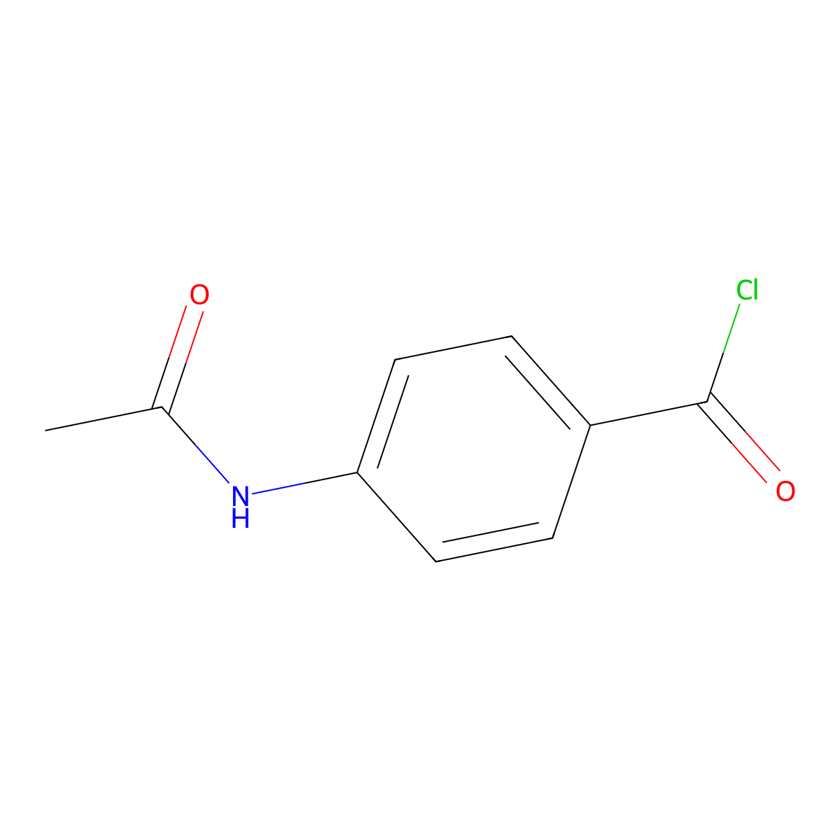 4-Acetamidobenzoyl chloride molecular structure, CAS 16331-48-9