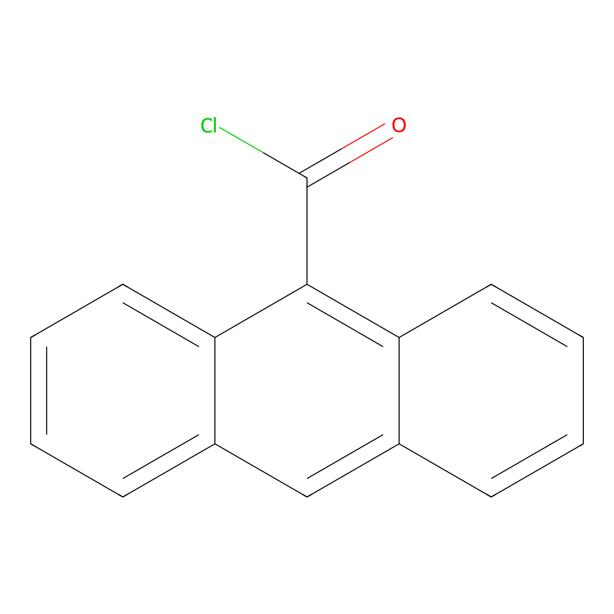 Anthracene-9-carbonyl chloride molecular structure, CAS 16331-52-5