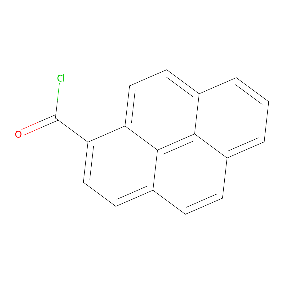 1-Pyrenecarbonyl chloride molecular structure, CAS 16331-58-1