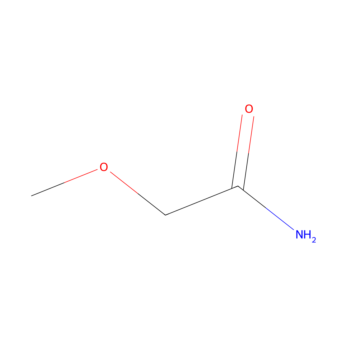 2-Methoxyacetamide molecular structure, CAS 16332-06-2