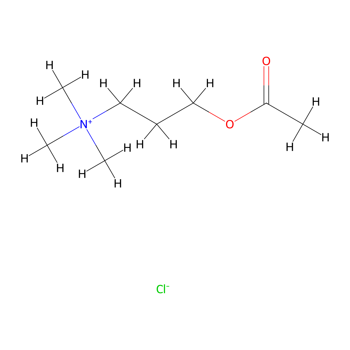 Ammonium, (3-hydroxypropyl)trimethyl-, chloride, acetate molecular structure, CAS 16332-31-3