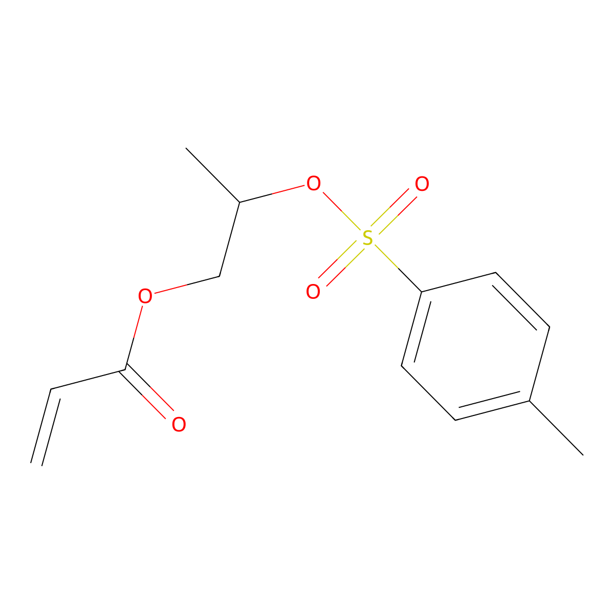 2-[(4-Methylbenzenesulfonyl)oxy]propyl prop-2-enoate molecular structure, CAS 1633353-25-9
