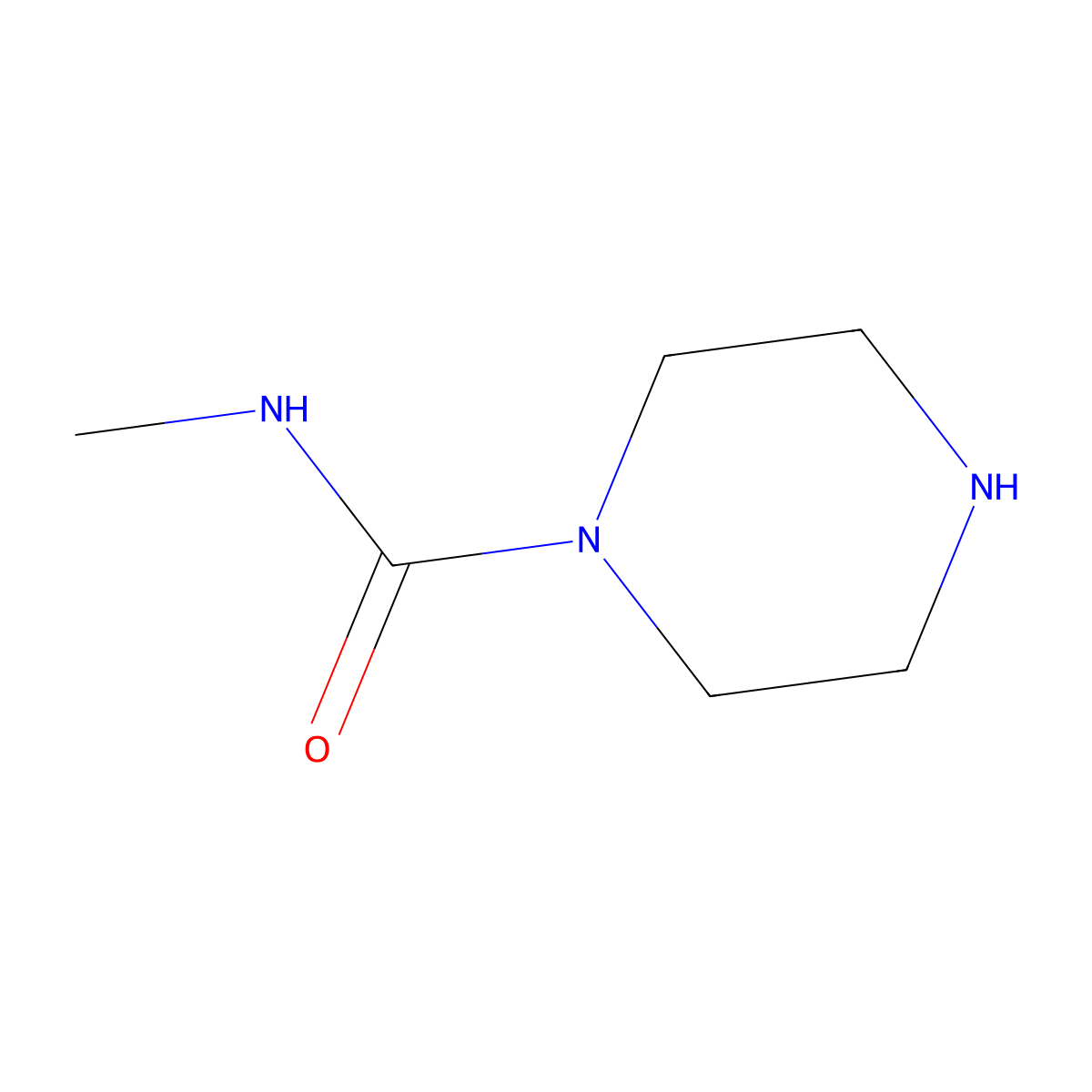 N-methylpiperazine-1-carboxamide molecular structure, CAS 163361-25-9