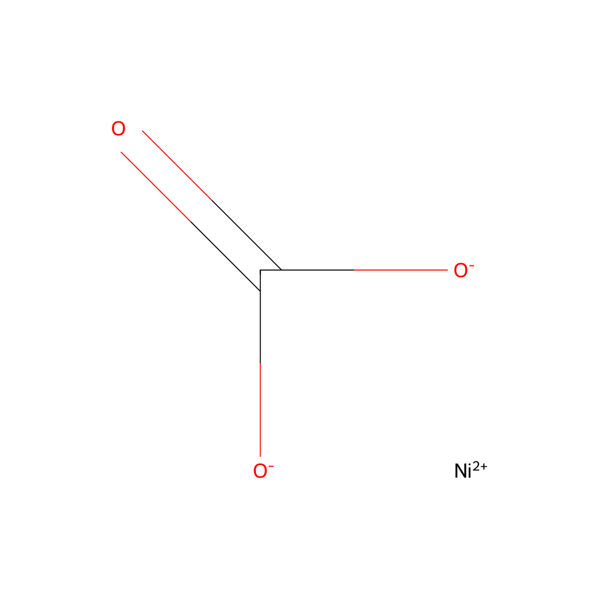Nickel carbonate molecular structure, CAS 16337-84-1