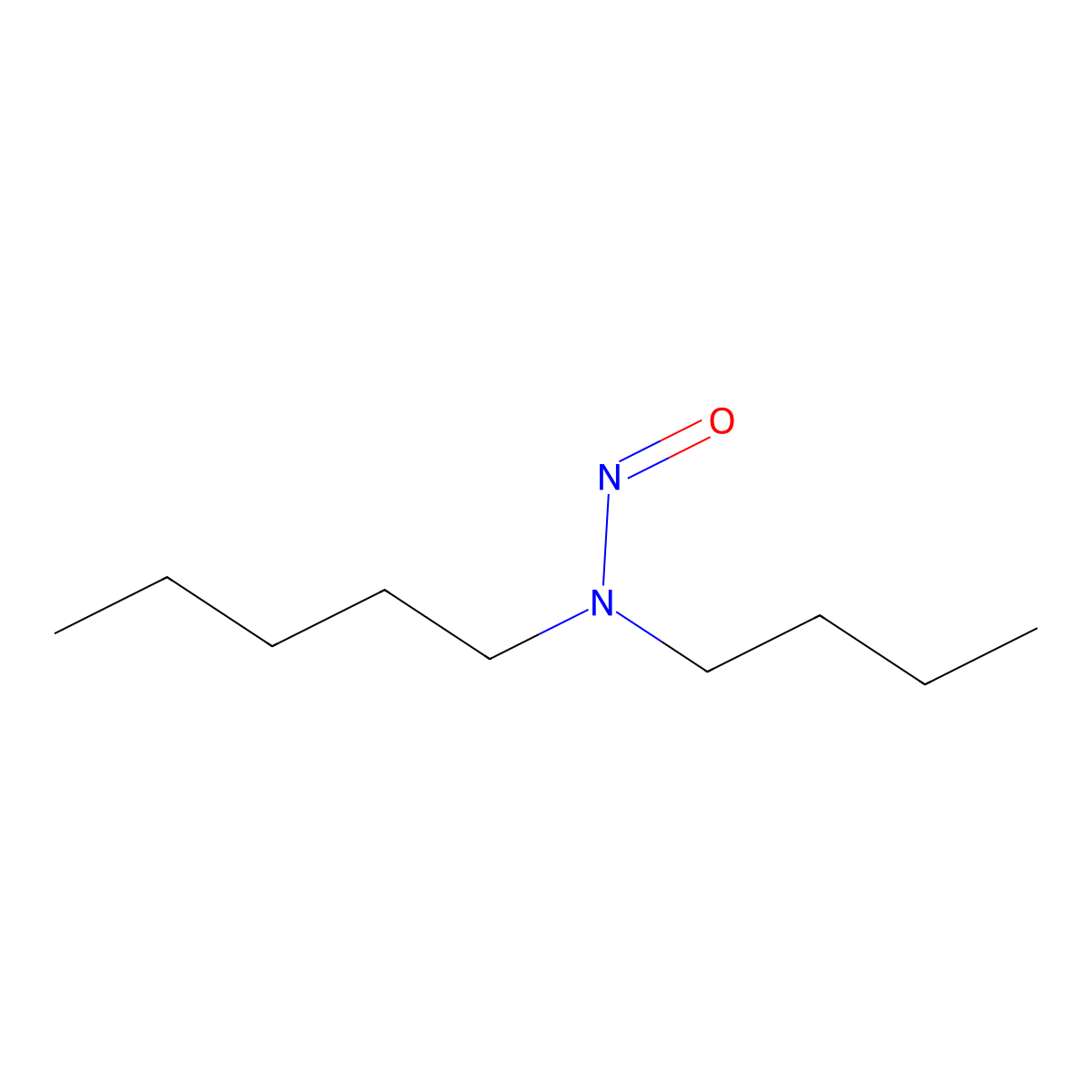 N-Butyl-N-nitroso-1-pentanamine molecular structure, CAS 16339-05-2