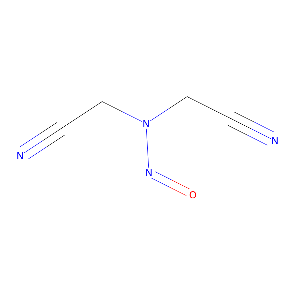 2,2'-(Nitrosoimino)bis(acetonitrile) molecular structure, CAS 16339-18-7