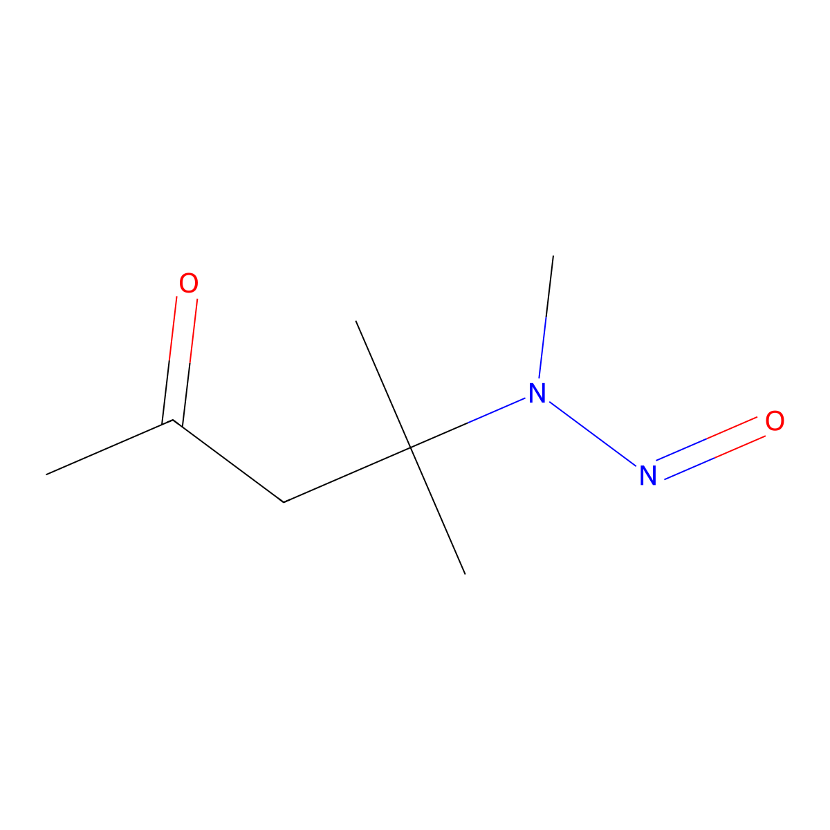 4-Methyl-4-(methylnitrosoamino)-2-pentanone molecular structure, CAS 16339-21-2