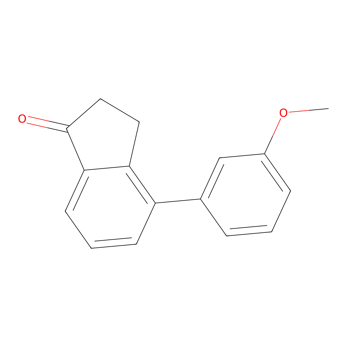 4-(3-Methoxyphenyl)-2,3-dihydro-1H-inden-1-one molecular structure, CAS 1633930-12-7