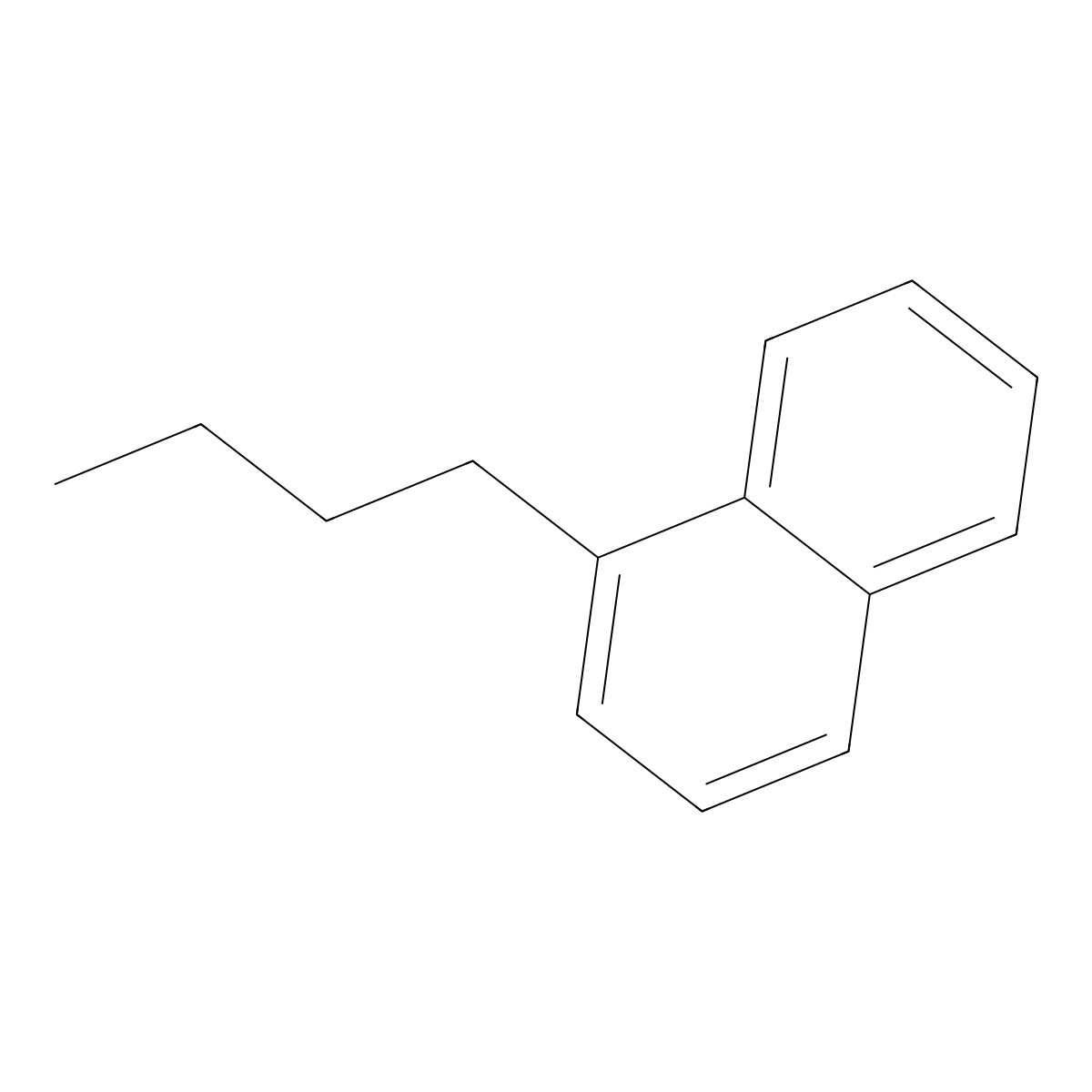 1-Butylnaphthalene molecular structure, CAS 1634-09-9