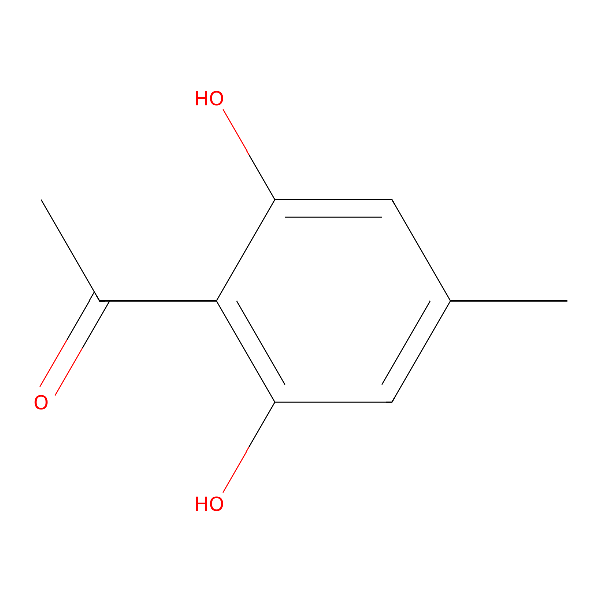 3,5-Dihydroxy-4-acetyltoluene molecular structure, CAS 1634-34-0