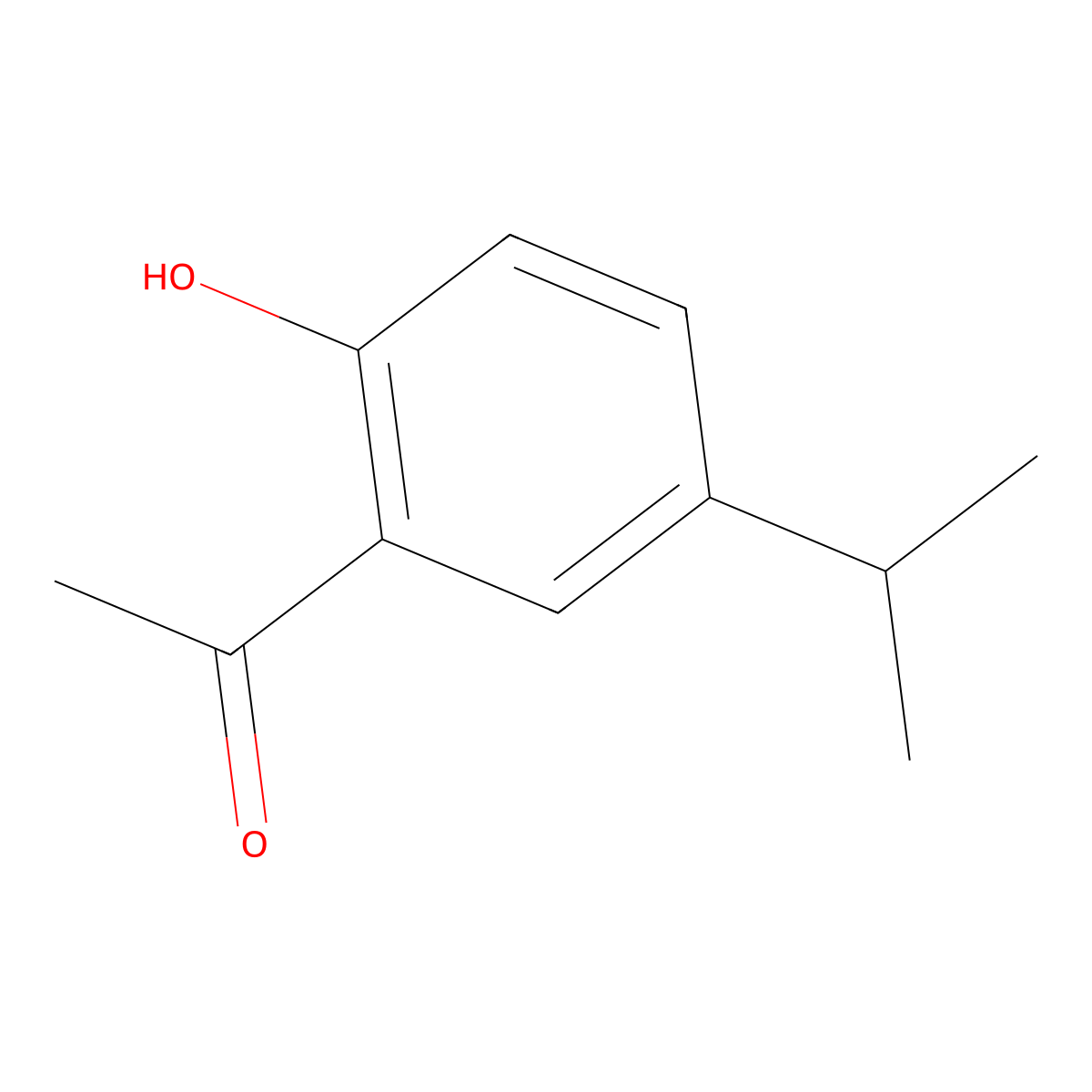 2'-Hydroxy-5'-isopropylacetophenone molecular structure, CAS 1634-36-2