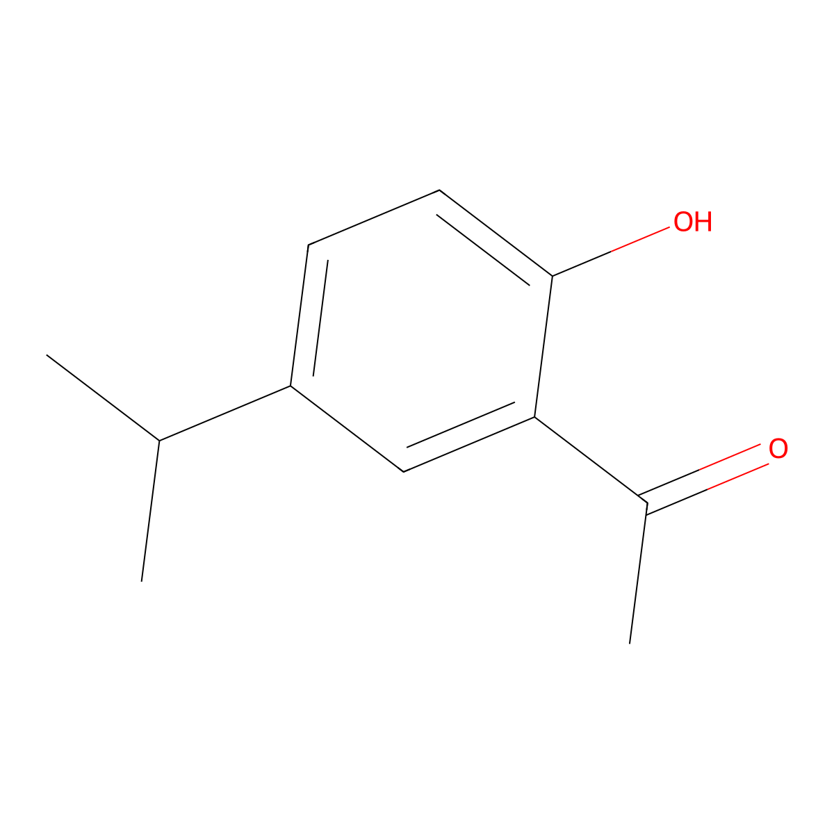 2'-Hydroxy-5'-isopropylacetophenone molecular structure, CAS 1634-36-2