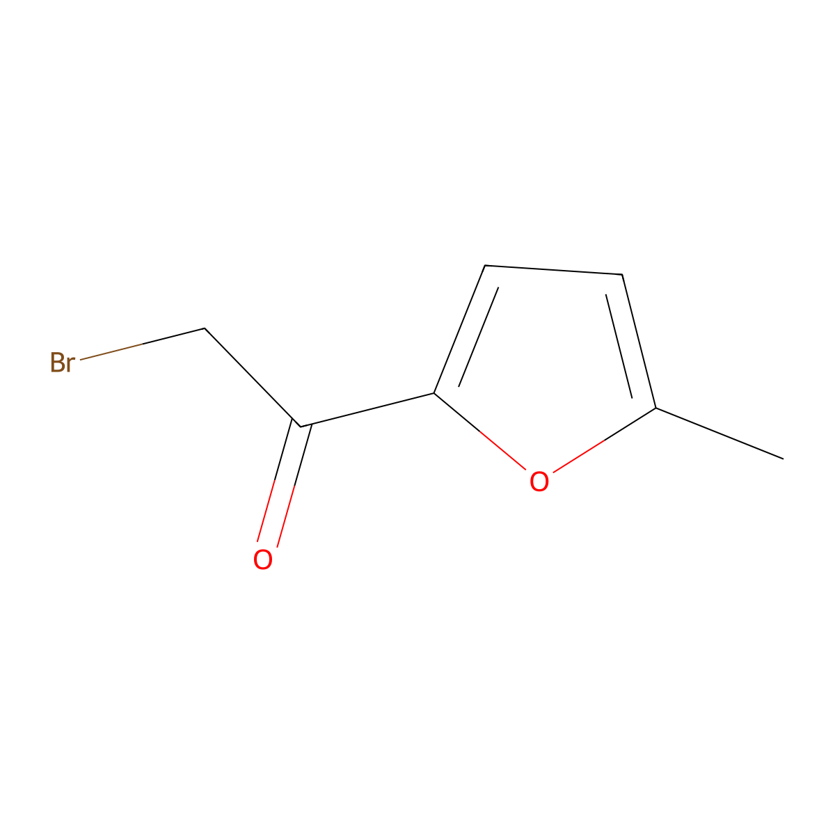 2-Bromo-1-(5-methylfuran-2-yl)ethan-1-one molecular structure, CAS 1634-53-3