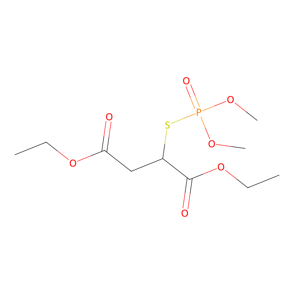 Malaoxon molecular structure, CAS 1634-78-2